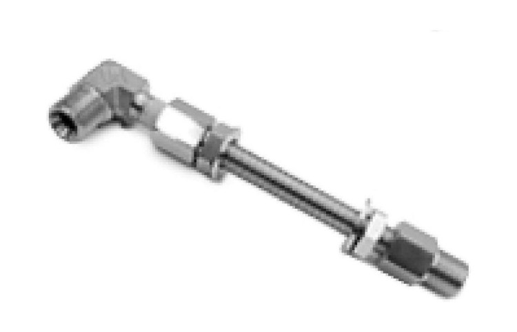 Фитинг L - образный 3/8"  для сквозного монтажа гидравлического шланга через переборку, Sea First, арт. BFK3-L,  