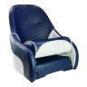 Кресло с болстером Ocean Flip Up, обивка синий/белый винил, арт. 13127WB-MR, Marine Rocket Кресло с болстером Ocean Flip Up, обивка синий/белый винил, арт. 13127WB-MR, Marine Rocket