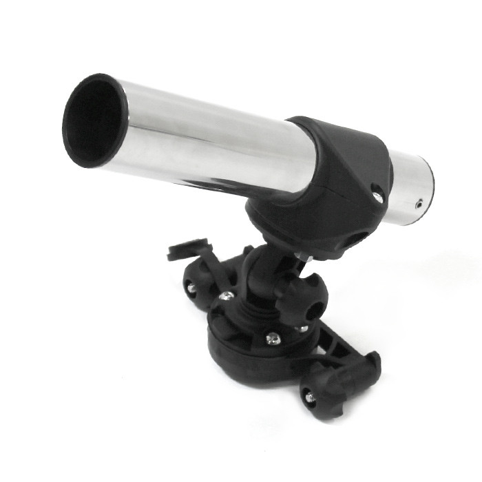 Держатель спиннинга сквозной на Т-образный профиль быстросъемный, нержавеющая сталь AISI 304, арт. 030647T,          Техномарин 