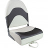 Кресло складное мягкое PREMIUM WAVE, белый/черный (упаковка из 2 шт.) 
