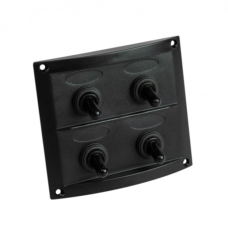 Панель бортового питания 4 переключателя, предохранители, арт. 10044-BK,          AAA  Панель бортового питания 4 переключателя, предохранители, арт. 10044-BK,          AAA