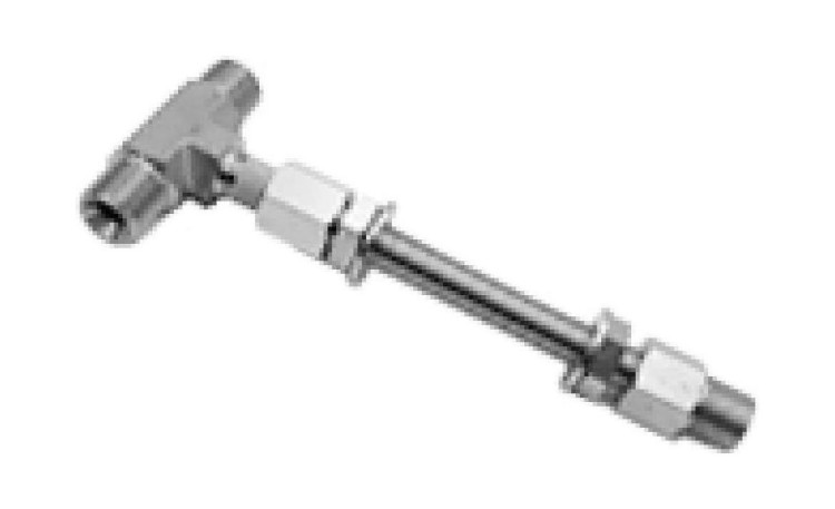 Фитинг T- образный 3/8" для сквозного монтажа гидравлического шланга через переборку, Sea First, арт. BFK3-T,  