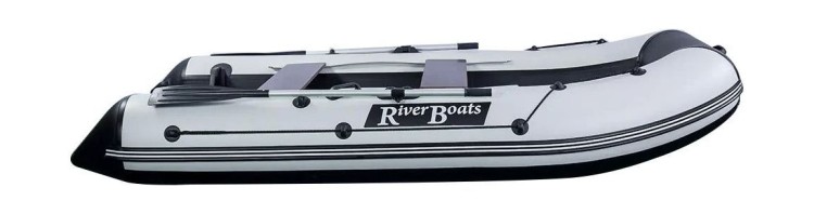 Надувная лодка ПВХ, RiverBoats RB 330 НДНД, серо-белый, арт. RB330NDGW,          RiverBoats 