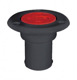 Горловина заливная для топлива, пластиковая, черная, под шланг 38 мм, SeaFlo