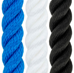 Фал (шкерт) для кранца с огоном  плетеный, 6мм*1,83м, нейлон (2шт), чёрный, SK-TFNBR6183B-ts