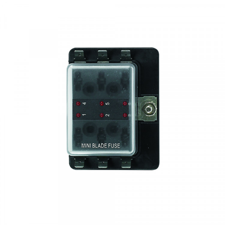 Блок предохранителей мини AAA 6 банд, мини-держатели, арт. SK-11513-06-ts,          AAA  Блок предохранителей мини AAA 6 банд, мини-держатели, арт. SK-11513-06-ts,          AAA