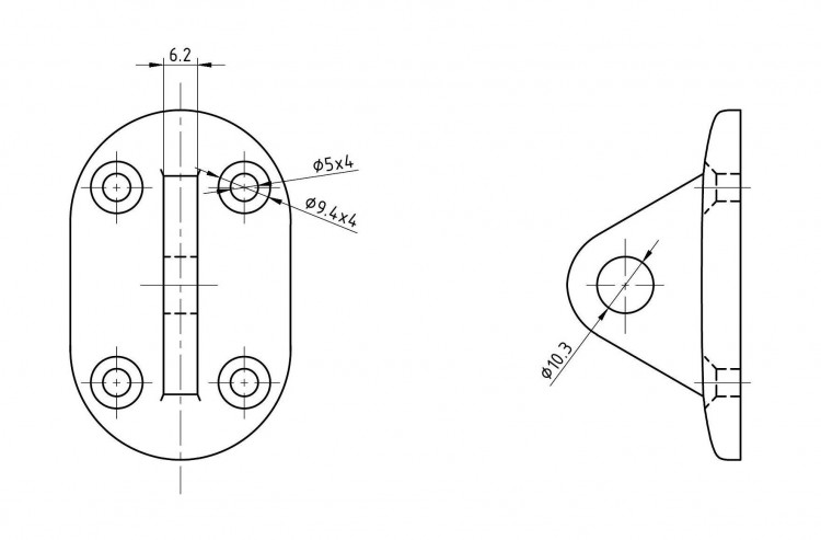 Крепление для троса, арт. 66087_Kof,          Kofuku 