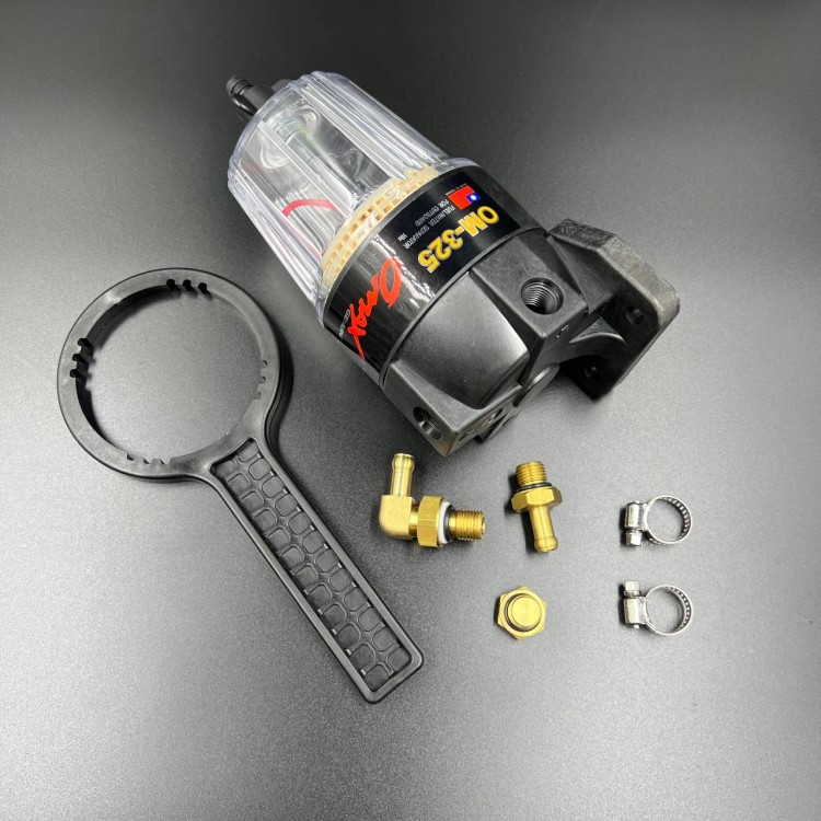 Фильтр топливный (выносной) (фильт. элем. 10 мк) аналог UF20K (OMAX), арт. OM-325-TW,          РРЦ РАЗНОЕ 