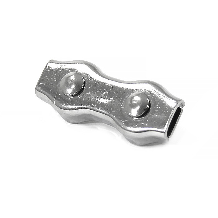 Зажим для тросов двойной нерж.сталь 5 мм., арт. 0906-0105,          CIM 