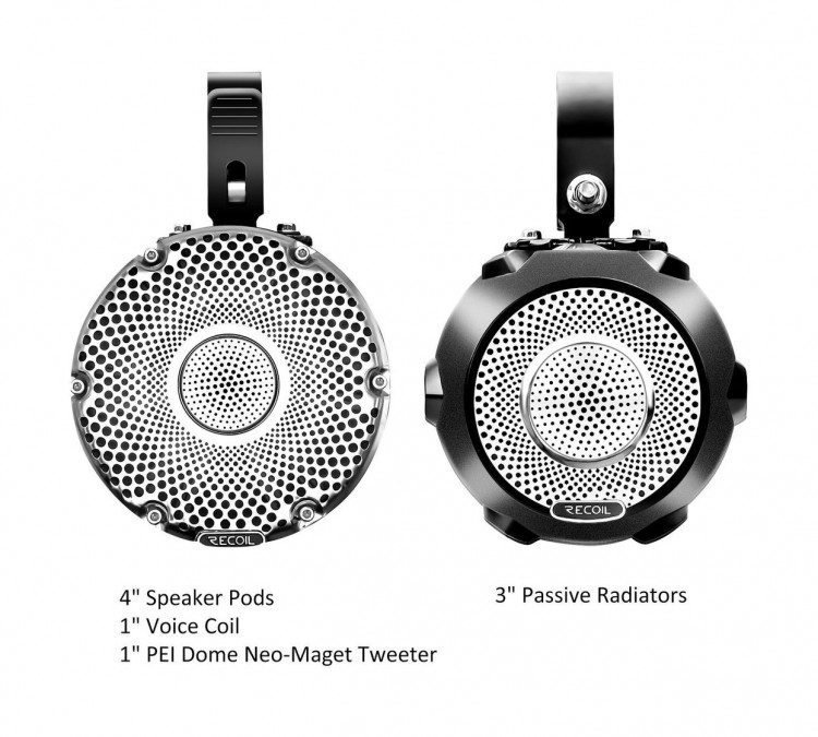 Аудиосистема Complete Marine мощностью 200 Вт с парой динамиков, арт. R4PED,          нет т.м. 