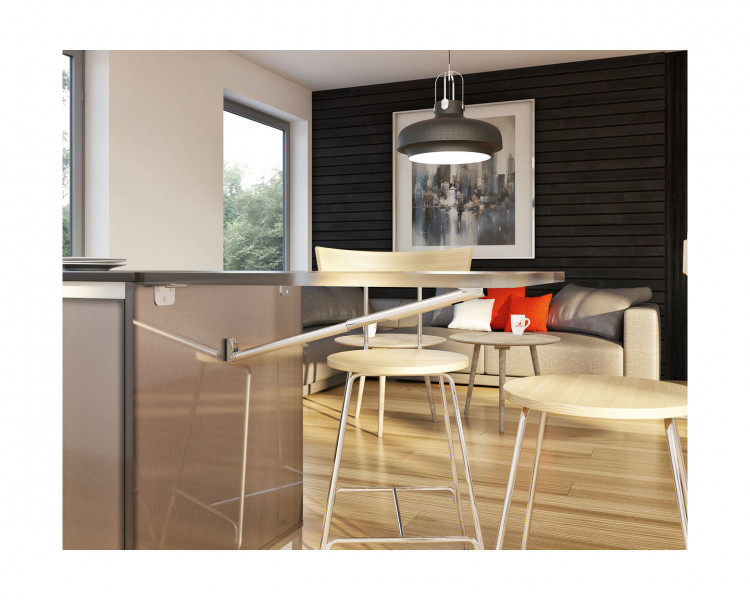 Кронштейн телескопический Rakego 252 мм, алюминий AA6061, ROCA, арт. 383025,          ROCA  Кронштейн телескопический Rakego 252 мм, алюминий AA6061, ROCA, арт. 383025,          ROCA