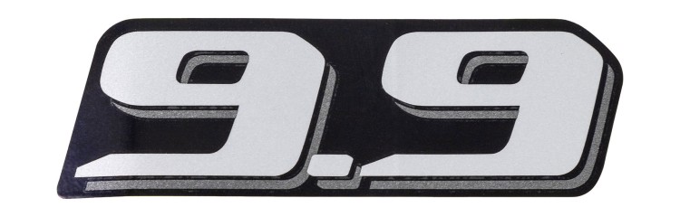 Наклейка капота Suzuki DF9.9A (9.9), задняя, черный с 21 г., арт. 6143589L40YAY,          SUZUKI 