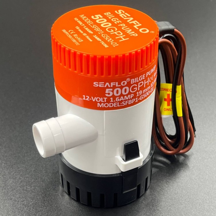Помпа  осушительная 500GP(1892,71л/ч)(Ø19мм) (SeaFlo), арт. SF50102-1,          SUNFINE 