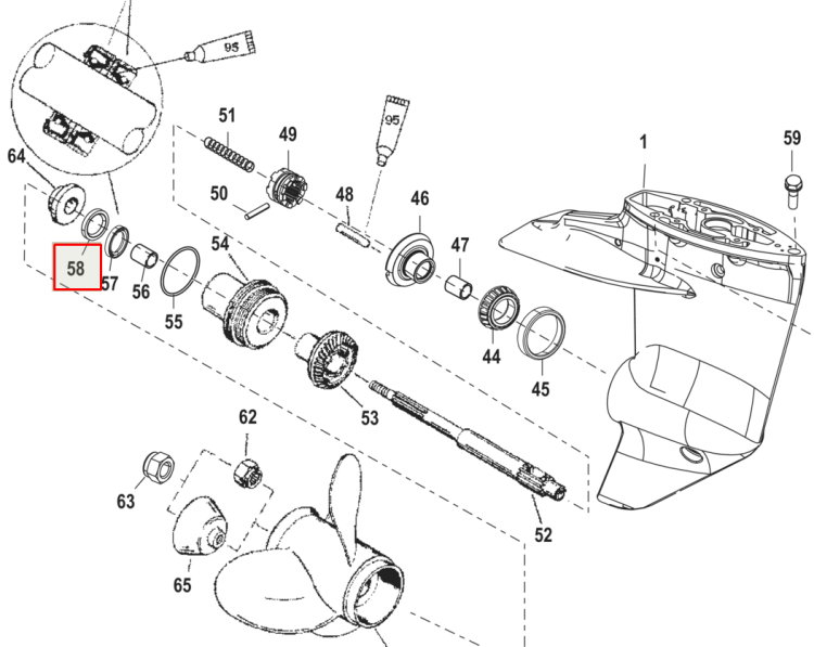 Сальник Mercury (26-821928) (16x29x8) (Sinera), арт. 26-821928-TW,          SINERA 