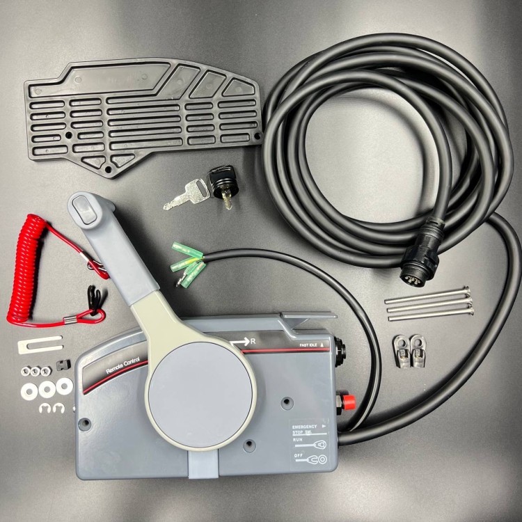 Дистанционное управление Yamaha 703 NEW (Без кнопки гидроподъема) (Толкающая) (7Pin) (PWB), арт. 703-48203-12-K,          POWEROB 