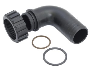 Штуцер для подключения заливного шланга к баку Can, 38 мм