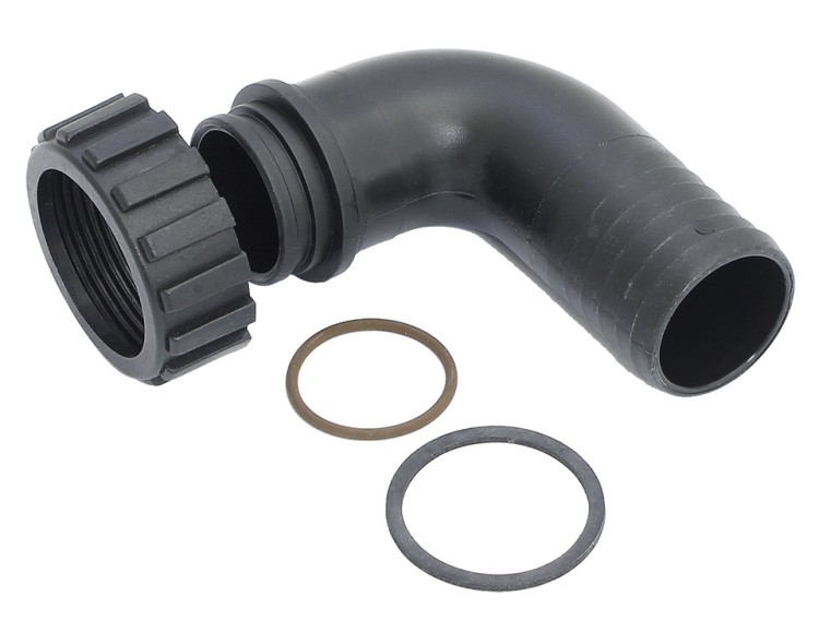 Штуцер для подключения заливного шланга к баку Can, 38 мм, арт. 10263012,          CanSB 