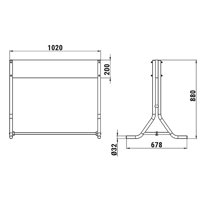 Стойка для 2-х ПЛМ, арт. 060102T,          Техномарин 