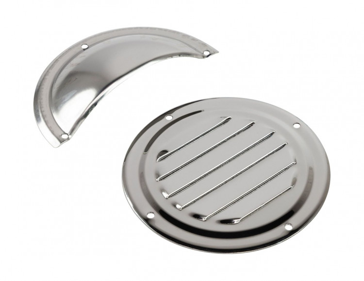 Решетка воздухозаборника круглая 102 мм с крышкой, нержавеющая, арт. 11315,          Youthful  Решетка воздухозаборника круглая 102 мм с крышкой, нержавеющая, арт. 11315,          Youthful