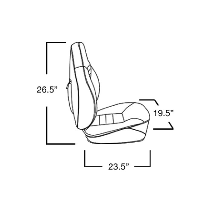 Сиденье мягкое складное Fish Pro, сине-серое, арт. 1041631,          Springfield 