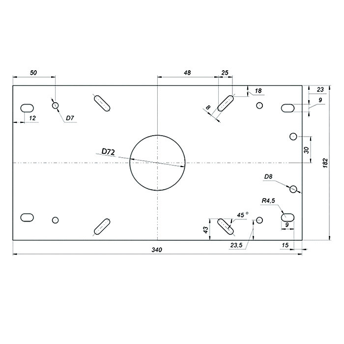 Переходник-основание сидений продольно-скользящий 340х182х72 мм, арт. 3100521-1,          Springfield  Переходник-основание сидений продольно-скользящий 340х182х72 мм, арт. 3100521-1,          Springfield