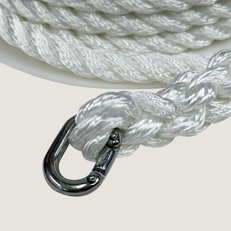 Трос трехпрядный для комбинированных лебедок, 30 м, 12 мм, арт. 10263055,          Мореман 