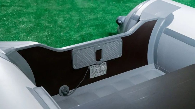 Надувная лодка ПВХ, RiverBoats RB 350 НДНД, серо-оранжевый, арт. RB350NDGO,          RiverBoats 