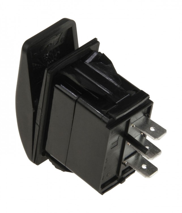 Переключатель трехпозиционный ON-OFF-ON 12В/20А 3Р, арт. AES111881PB,          AES.Co 