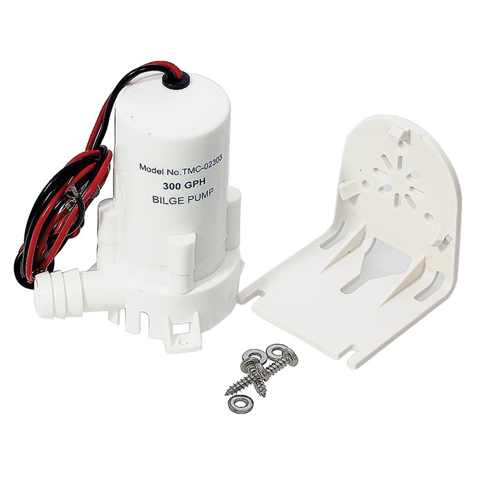 Насос осушительный с монтажным кронштейном серии Т01 300GPH, 12В, арт. 02303_12,          TMC 