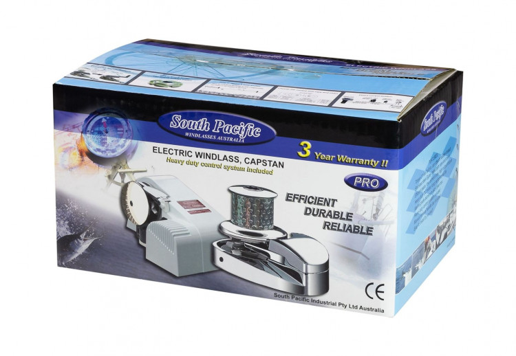 Лебедка якорная South Pacific VA600 вертикальная, 800Вт, 12В, арт. VA600,          South Pacific 