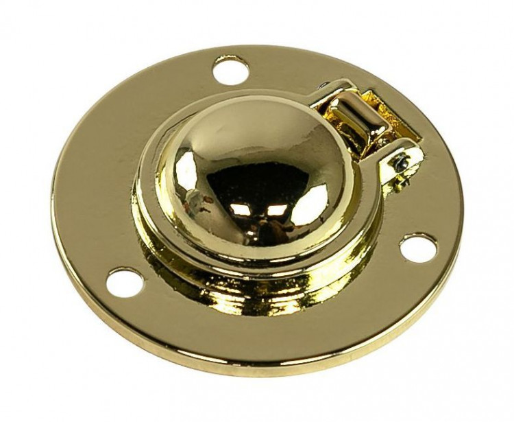 Ручка палубная потайная D 51 мм, полированная латунь, арт. 51021,          AAA 