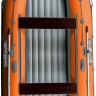 Надувная лодка ПВХ, RiverBoats RB 410 НДНД, серо-оранжевый 