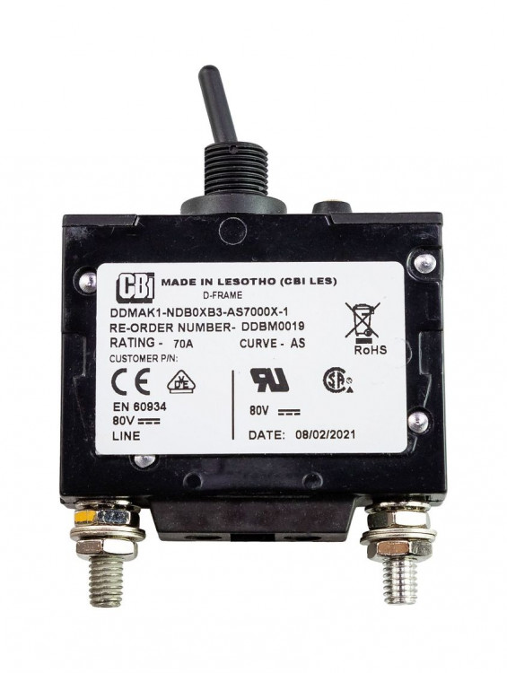 Автоматический предохранитель якорной лебедки Italwinch, 70А, арт. MGN.70,          Italwinch 