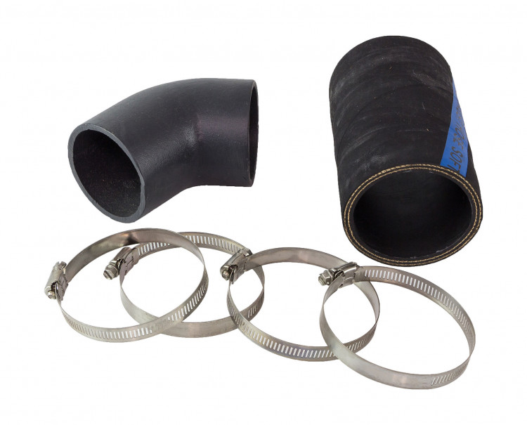 Колено выхлопа с патрубками вход 3" выход 3" наклон 45, OSCO, арт. CRR45X3,          OSCO 