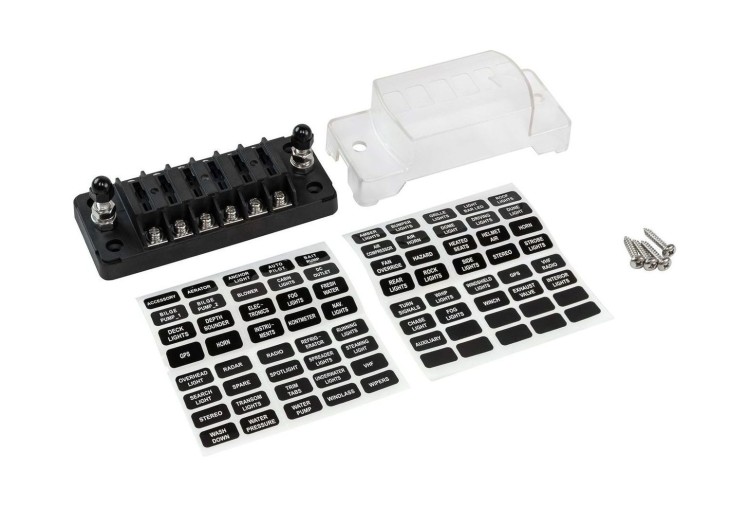 Блок на 6 предохранителей, арт. MRFB00067,          MARINE ROCKET 