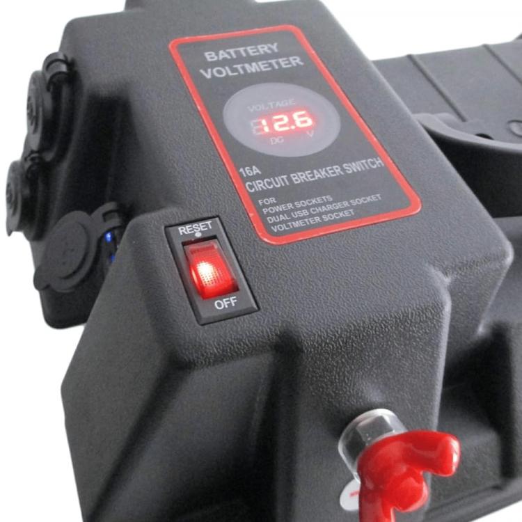 Ящик АКБ Skipper, арт. SK50808-1P1P1U-ts,          Skipper 