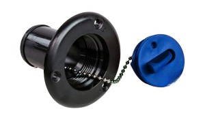 Горловина заливная для воды, пластиковая, черная, под шланг 38 мм