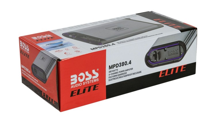 Морской усилитель BOSS MPD380.4, (4 канала, 380W), арт. MPD380.4,          Boss Audio 