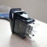 Переключатель двухпозиционный (ON)-OFF 12 В/20А 6Р с подсветкой, арт. MR12626BW,          Marine Rocket 