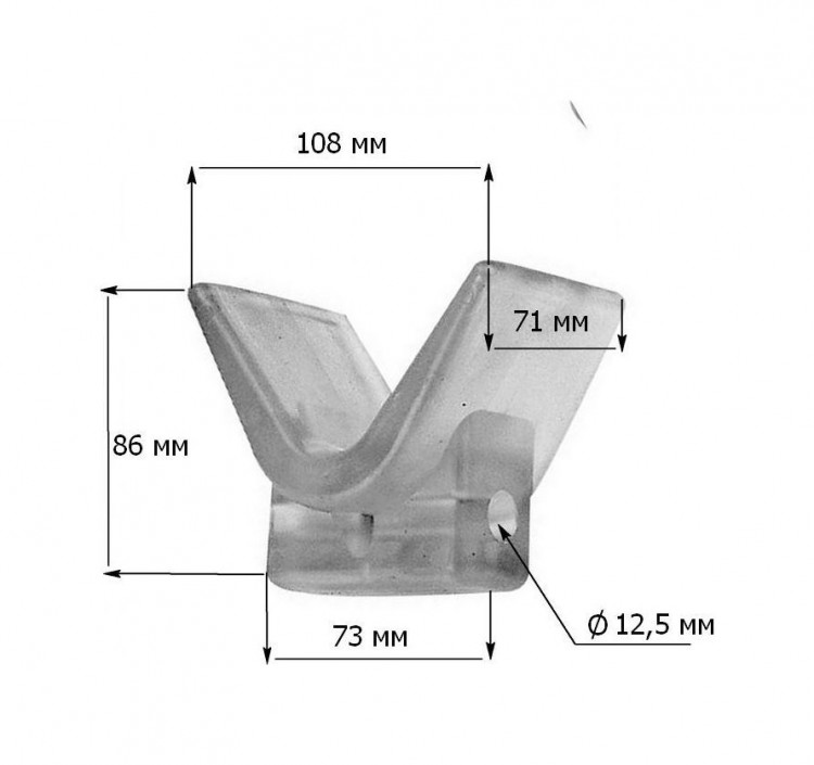 Упор подкильный 108 мм, арт. C11305S,          Easterner 