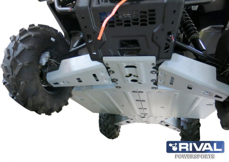 Комплект AL защиты днища Polaris Ranger XP 900, XP 1000 (2011-2017), арт. 444.7430.1-riv,          Rival 