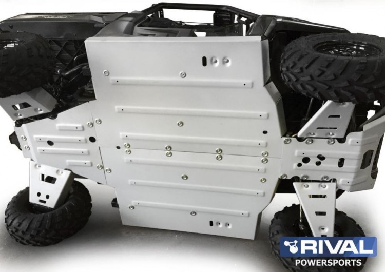 Комплект AL защиты днища Polaris Ranger XP 900, XP 1000 (2011-2017), арт. 444.7430.1-riv,          Rival 