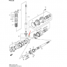 Гайка крепления шестерни торсионного вала Suzuki DT50-60/DF60-140, 09140-14024-000 