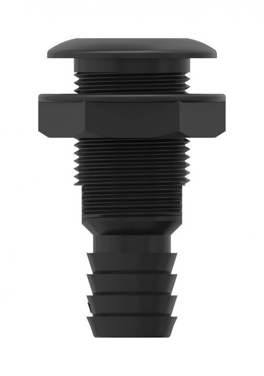 Разъем водосброса с обратным клапаном под шланг 32 мм, черный, арт. SFTH2125001,          SeaFlo 