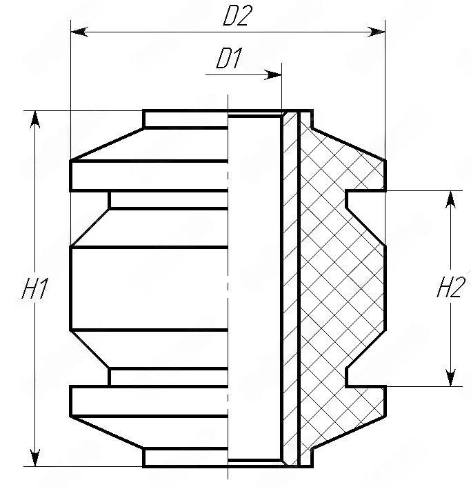 Сайлентблок амортизатора PROGRESSIVE  , мотоцикл , 55-06-008-poly , арт. 55-06-008-poly,          Полиуретан 