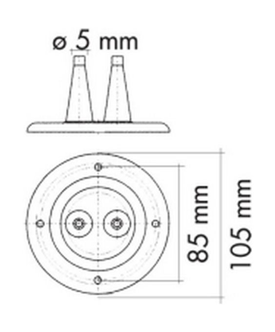 Уплотнитель для 2-х тросов управления черный, д. 105 мм, арт. CU2802,          CanSB  Уплотнитель для 2-х тросов управления черный, д. 105 мм, арт. CU2802,          CanSB