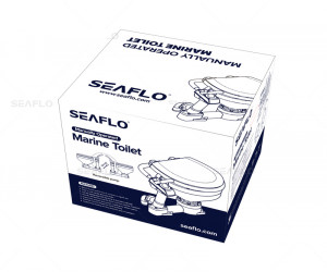 Унитаз судовой керамический с ручной прокачкой (размер стандарт)