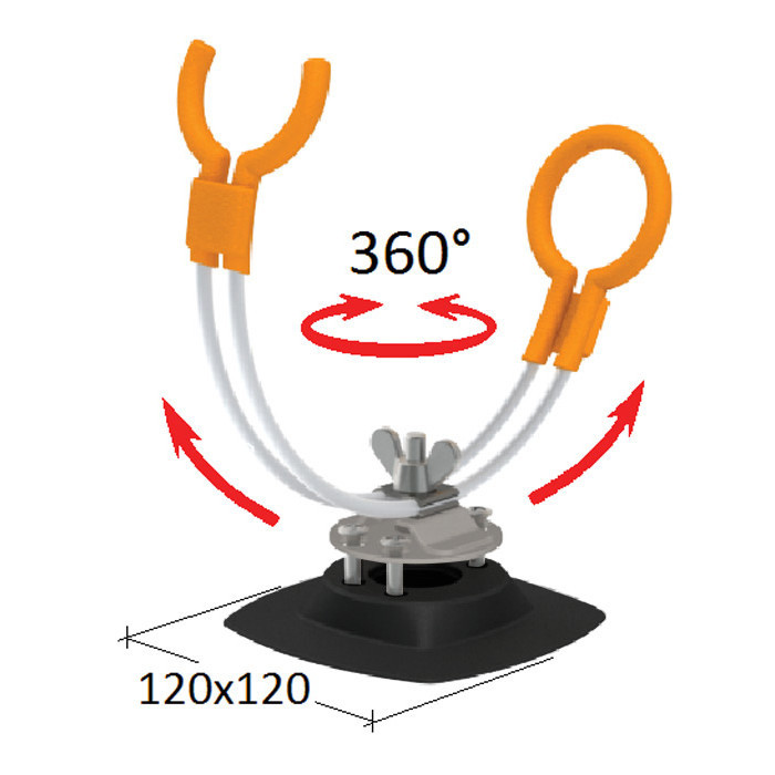 Держатель удилища на баллон надувной лодки, арт. 030643T,          Техномарин  Держатель удилища на баллон надувной лодки, арт. 030643T,          Техномарин