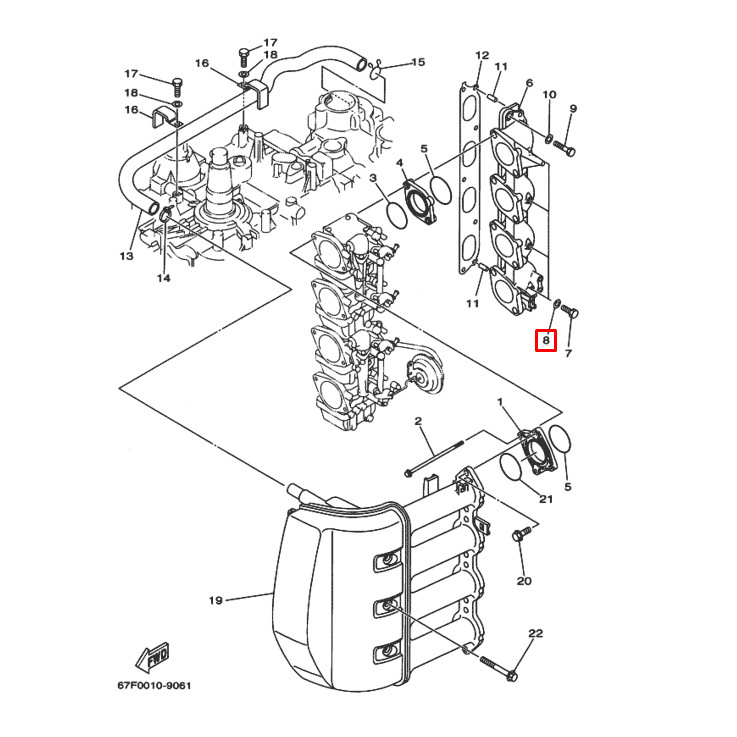 Шайба-прокладка медная Yamaha F20-115 (90430-06014) (Yamaha) (RAC), арт. 90430-06014,          Nano Protech 