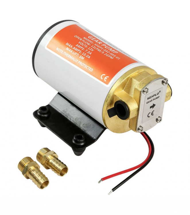 Помпа топливная, шестеренчатая, 12 В, 3.2 GPM (12 л/мин), SeaFlo, арт. SFGP103200301,          SeaFlo 